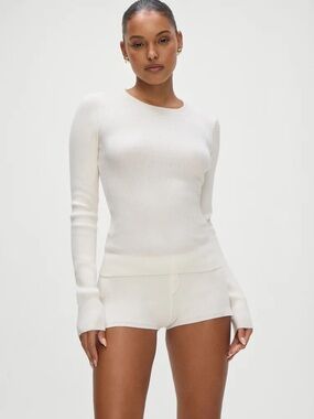 Frankie’s Bikinis Riley knit ribbed sweater size small NWT